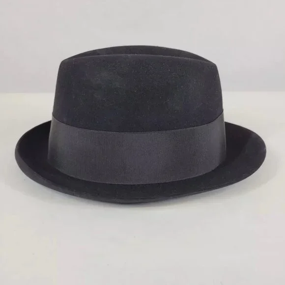 Royal De Luxe Stetson Men's Black Bowler Hat Size (7) Vintage